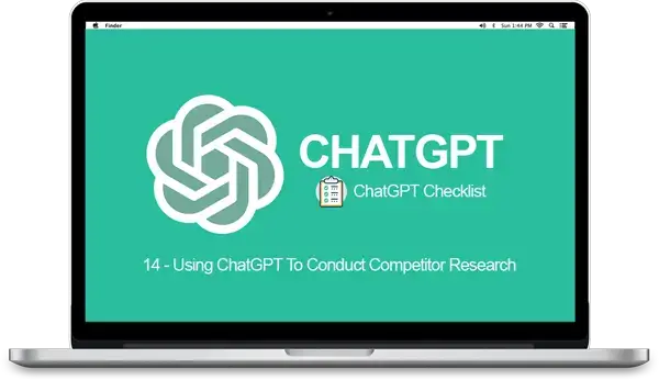 ChatGPT Checklist 14 - Using ChatGPT To Conduct Competitor Research