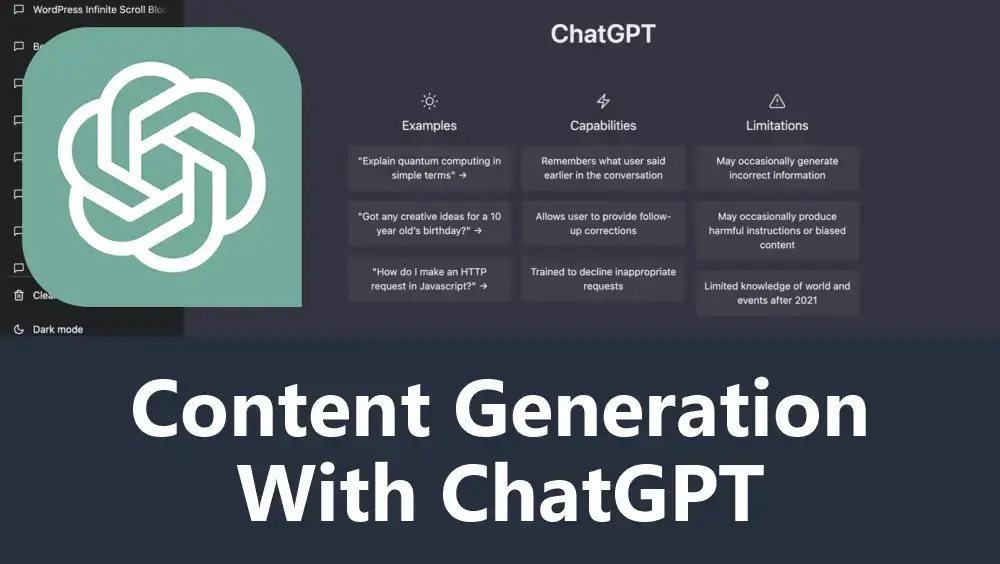 Content Generation With ChatGPT