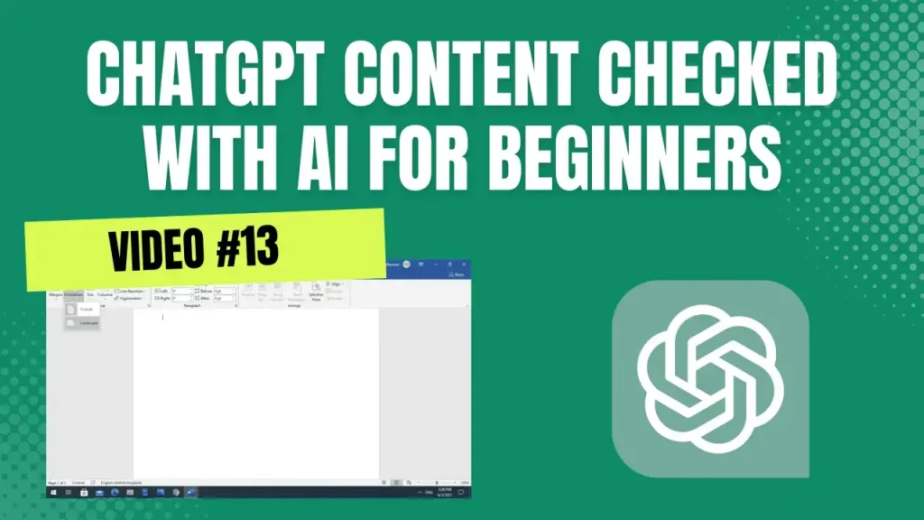 ChatGPT Content Checked With AI For Beginners (1)