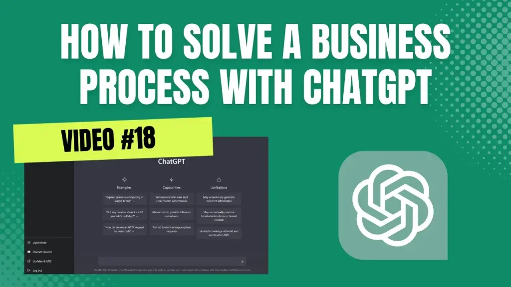 How To Solve A Business Process With ChatGPT