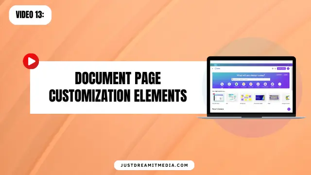 Document Page Customization Elements
