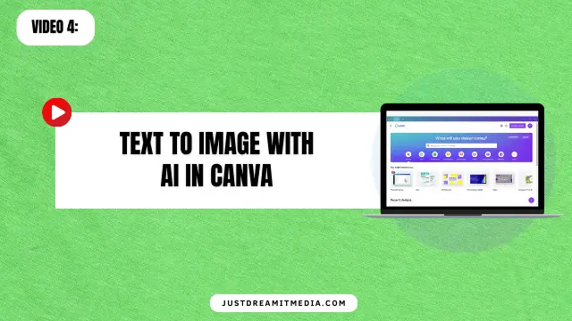 Text to Image with AI In Canva