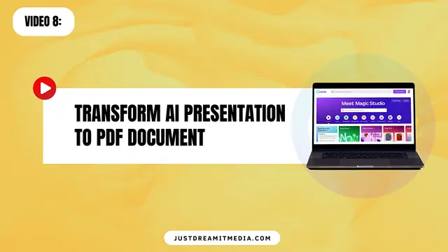 Transform AI Presentation to PDF Document