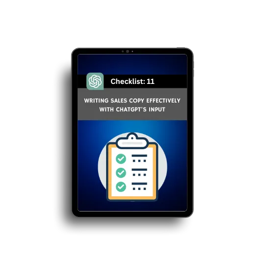 Writing Sales Copy Effectively with ChatGPT's Input