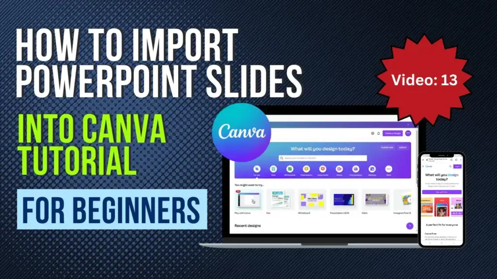 how to import powerpoint slides into canva tutorial for beginners