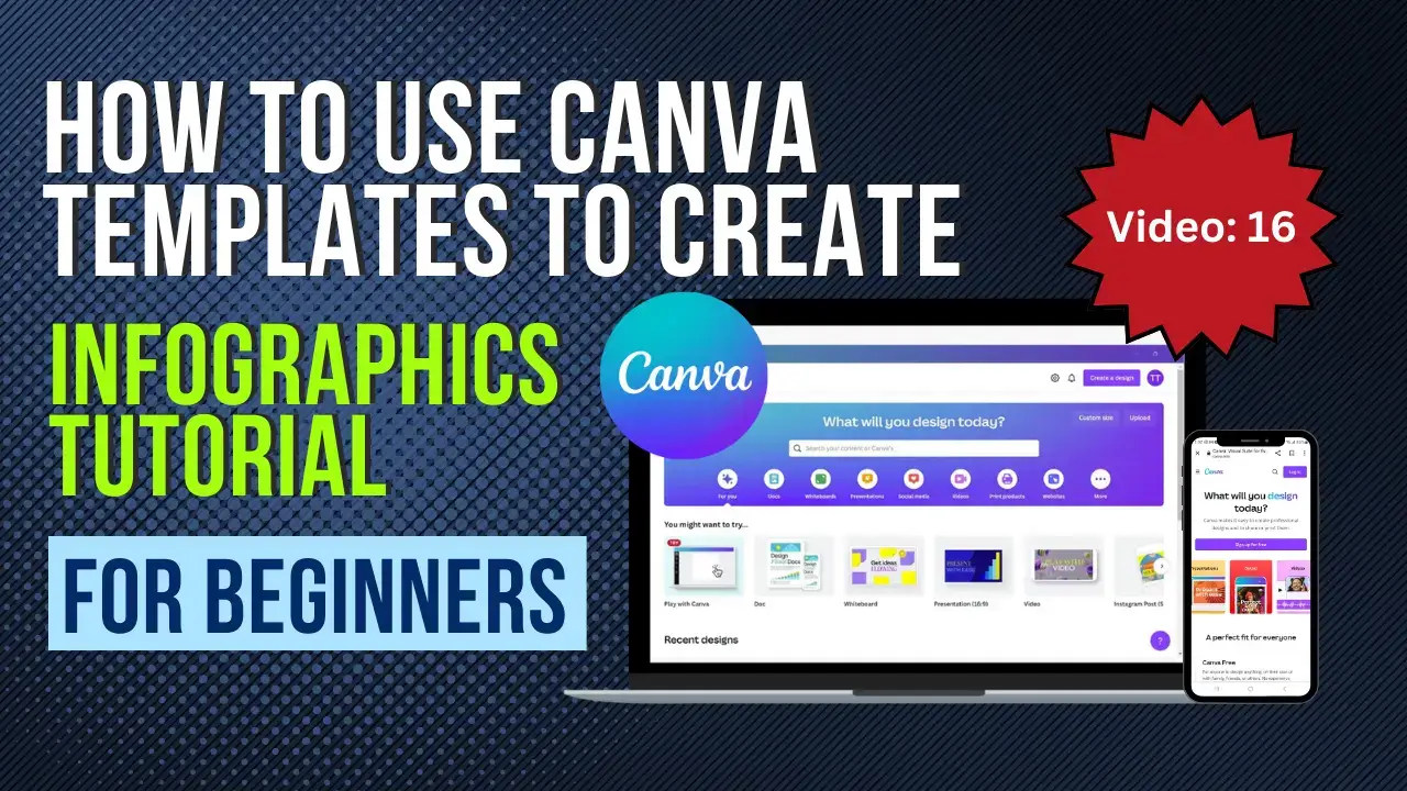 how to use canva templates to create infographics tutorial for beginners