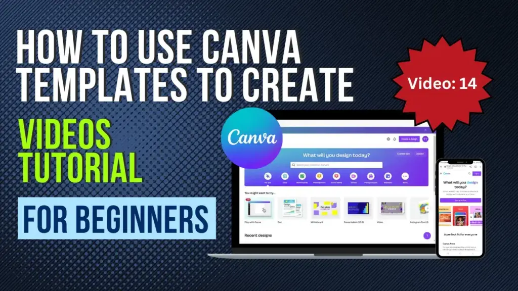 how to use canva templates to create videos tutorial for beginners