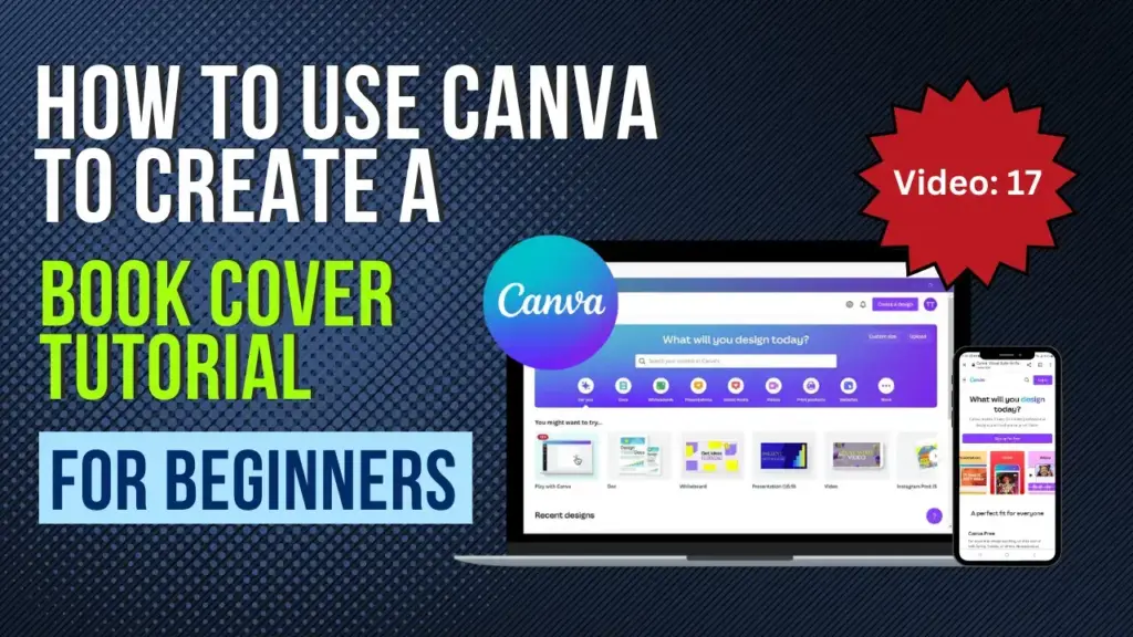 how to use canva to create a book cover tutorial for beginners