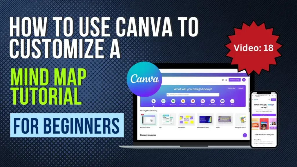 how to use canva to customize a mind map tutorial for beginners