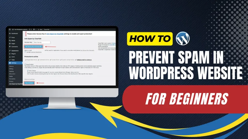 how prevent spam in wordpress website for beginners