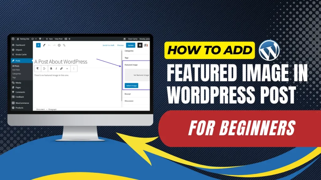 how to add featured image in wordpress post for beginners
