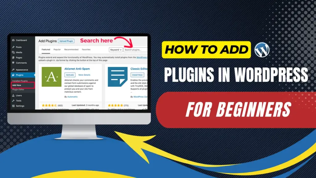 how to add plugins in wordpress for beginners