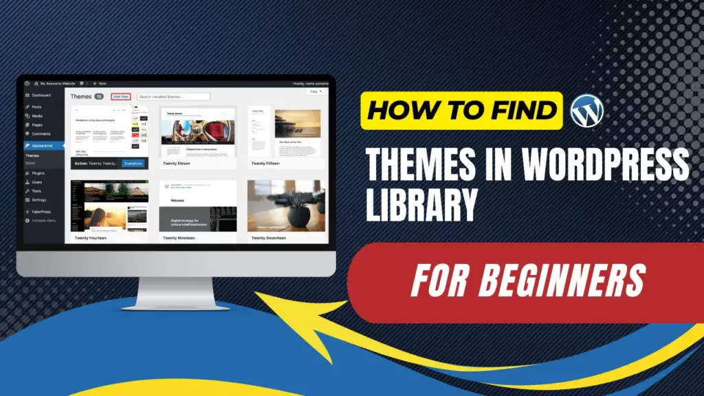 how to find themes in wordpress library for beginners