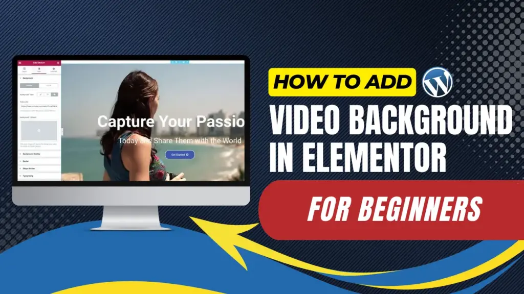 how to add video background in elementor for beginners