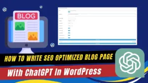 wordpress blog page written with chatgpt