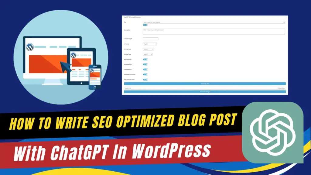 wordpress blog post written with chatgpt
