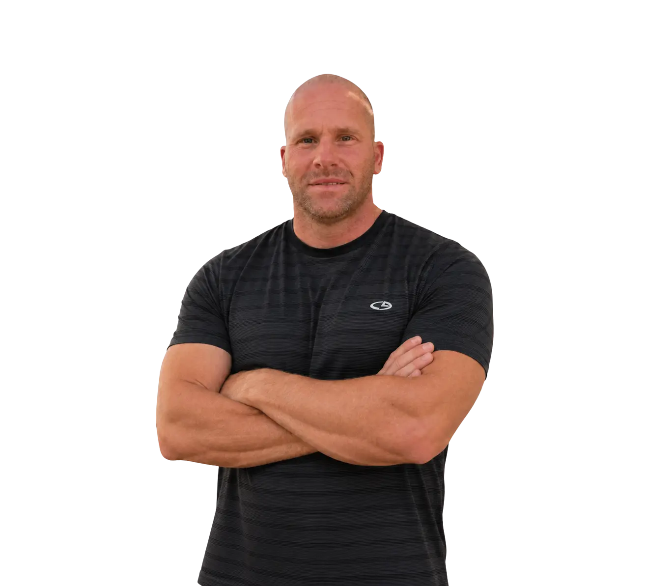 Chad Portnova, founder of Just Dream It Media, standing with arms crossed