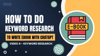 how to do keyword research to write ebook with chatgpt